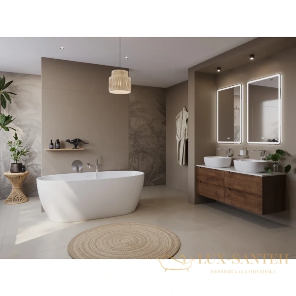 ванна акриловая свободностоящая 169x80 см belbagno bb414-1700-800, белый глянцевый