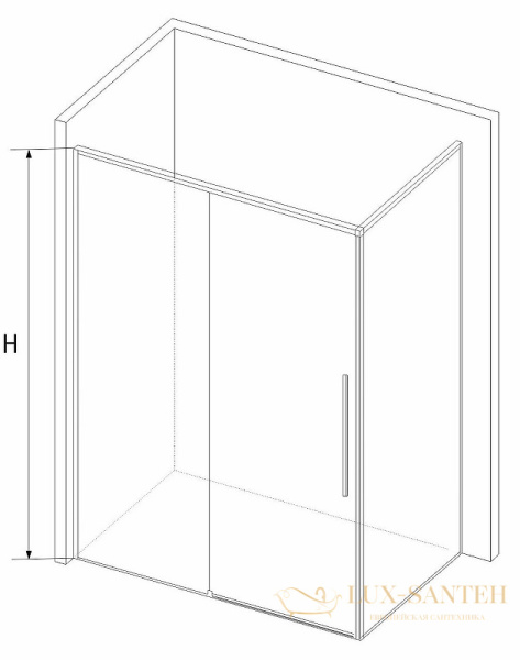 душевой уголок rgw stilvoll 323242119-014 sv-42-1b 110x90, профиль черный, стекло прозрачное