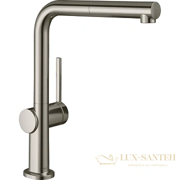 смеситель для кухни hansgrohe m54 talis 270 с вытяжным душем, sbox сталь (72809800)