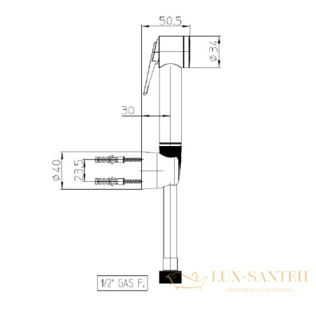 гигиенический набор bossini paloma flat c03177b.030, хром