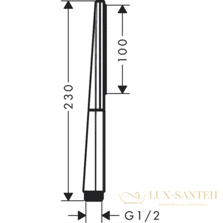 ручной душ hansgrohe rainfinity 100 1jet 26866700 белый матовый