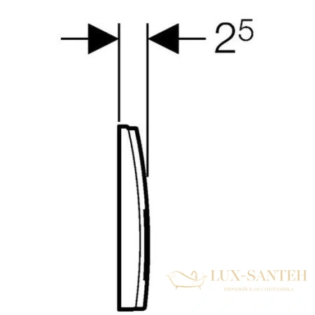 смывная клавиша geberit delta50 115.135.11.1 для инсталляции, альпийский белый