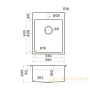 кухонная мойка omoikiri amadare 39-in нерж.сталь х нержавеющая сталь, 4997028