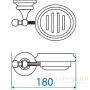 мыльница cezares olimp olimp-sod-01-m, хром