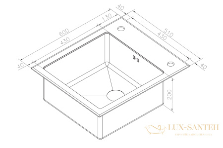 кухонная мойка zorg glass gl-6051-white-grafit, белый/графит