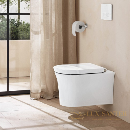 чаша подвесного безободкового унитаза duravit white tulip 2576092000 rimless, белый