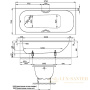 ванна bette form 2949-000 plus ad 1750х750 мм шумоизоляция, антигрязевое покрытие, белый