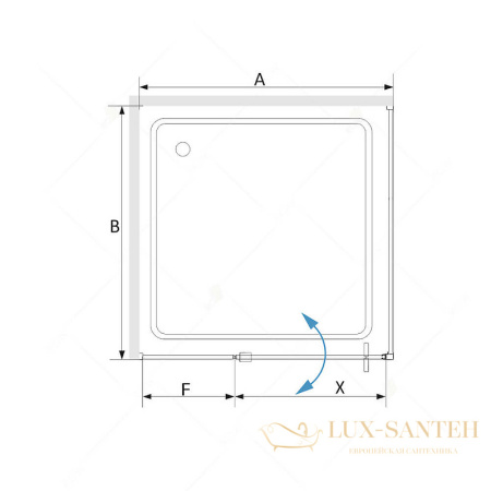 душевой уголок rgw stilvoll 06324429-011 sv-44 120x90, профиль хром, стекло прозрачное