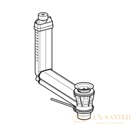 система перелива clou geberit 152.018.00.1 244.292.00.1, белый