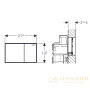 смывнaя клавиша geberit sigma60 115.640.si.1, белое стекло