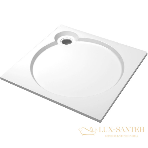 душевой поддон cezares tray s tray-s-a-90-56-w из искусственного камня 90x90, белый