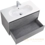 тумба belbagno kraft kraft-1000-2c-so-cg 100 см, cemento grigio