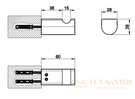 крючок gessi rilievo 59521.030, медь