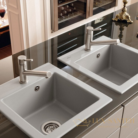 смеситель для кухни villeroy & boch como window 925700lc для кухни, stainless steel