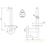 держатель запасных рулонов villeroy & boch elements-tender tva15101500061, хром