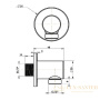 шланговое подсоединение villeroy & boch universal tvc000456000k5, черный матовый