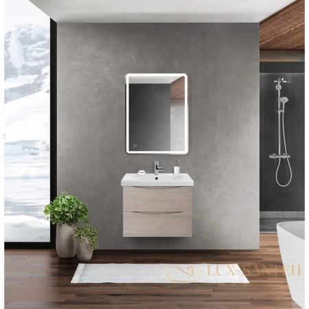 тумба belbagno marino marino-cer-600-2c-so-rg-p 56,4 см, rovere grigio