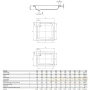 стальной поддон kaldewei sanidusch 448300010001 552 standard 120х80 см, альпийский белый 