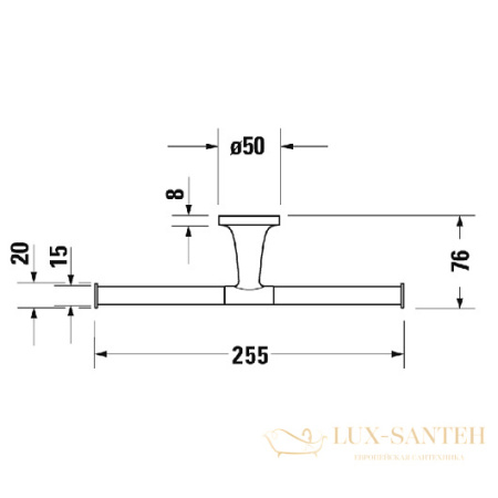 бумагодержатель двойной duravit starck t 0099384600, черный