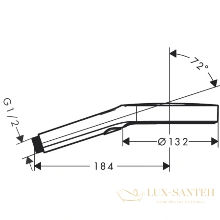 душевая лейка hansgrohe rainfinity 130 26865140 ecosmart, шлифованная бронза