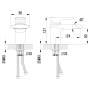 смеситель для умывальника lemark status lm4446c монолитный, каскадный, хром