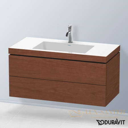 тумба с раковиной duravit l-cube lc6928o1313 1000х480х500 мм, светлое дерево