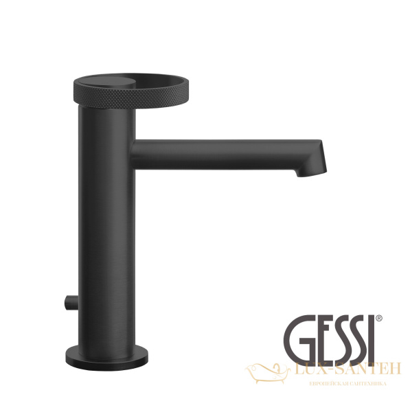 смеситель для раковины gessi anello 63301 299, black xl