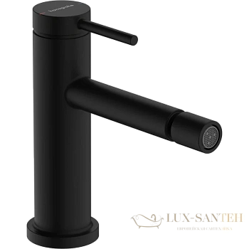 смеситель для биде с донным клапаном hansgrohe tecturis s 73201670, черный матовый