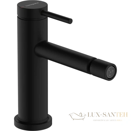 смеситель для биде с донным клапаном hansgrohe tecturis s 73201670, черный матовый