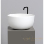 раковина круглая white ceramic dome w0307bd накладная ø44,5x24 см, синий матовый