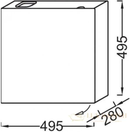 тумба под раковину jacob delafon terrace 50x50 eb1178-g1c белый