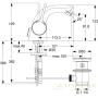 смеситель с донным клапаном ideal standard melange a4268aa для биде, хром