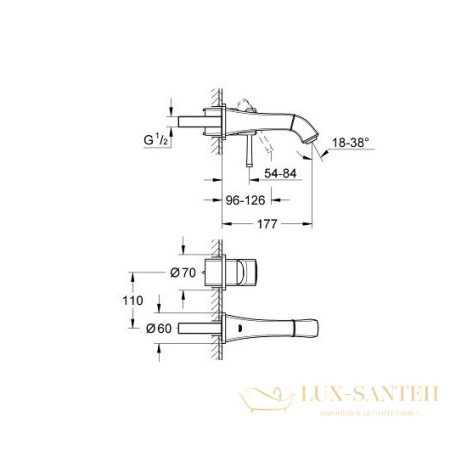 смеситель grohe grandera 19929000 для раковины, хром