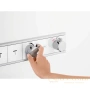 термостат hansgrohe rainselect 15357600 для 4 потребителей, черный/хром