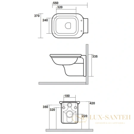 унитаз подвесной kerasan waldorf 411501bi, белый