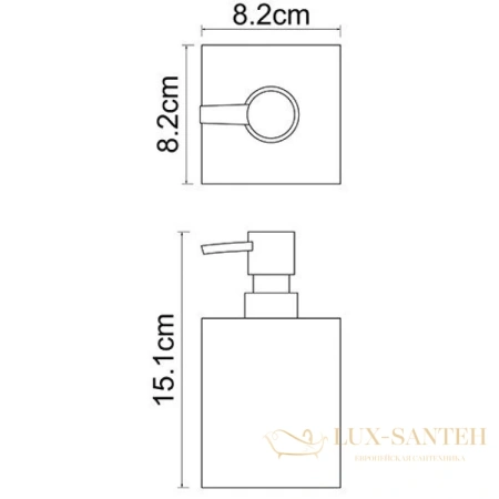 дозатор wasserkraft leine k-3899 460 мл, белый