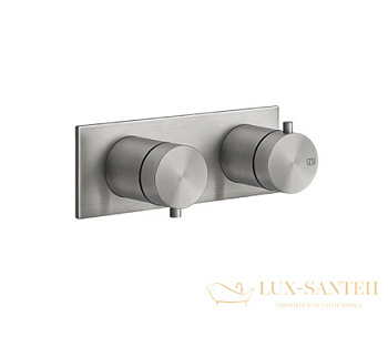 термостат gessi 316 shower 54032.239 для душа, внешняя часть, steel brushed