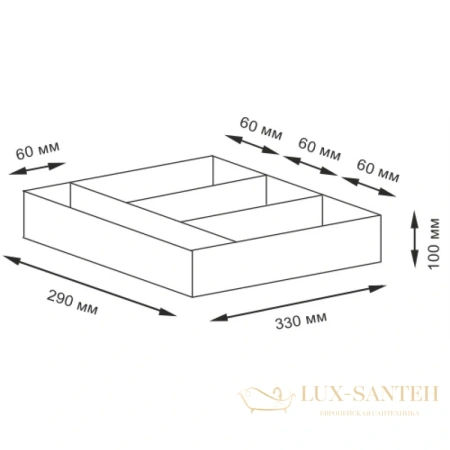 плетеная корзина wasserkraft neime wb-190-l, темно-коричневый