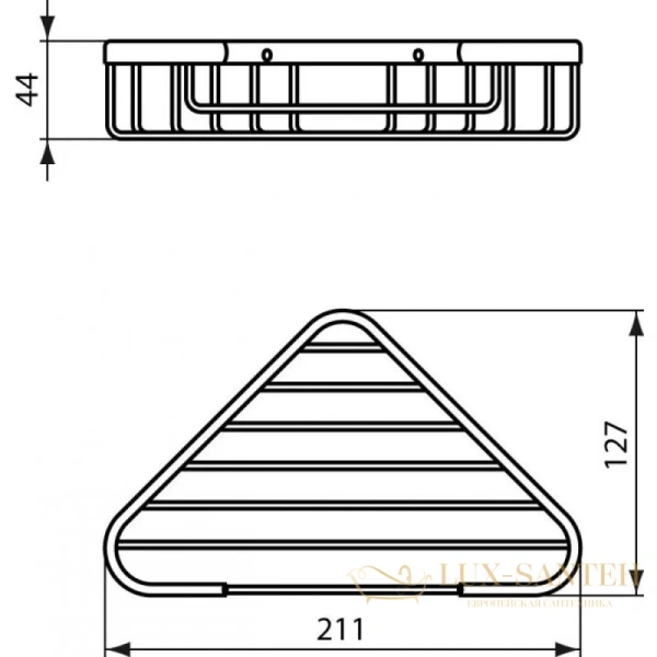 полка угловая ideal standard iom a9105aa 21,1 см, хром