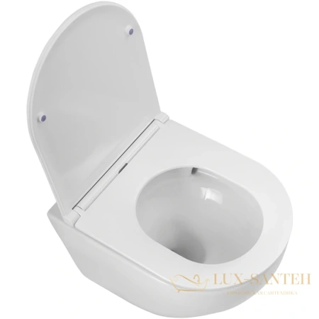 подвесной безободковый унитаз belbagno sfera-r bb046ch-tor, белый