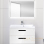 тумба под раковину belbagno aurora aurora-800-2c-so-bl 80 см подвесная, bianco lucido