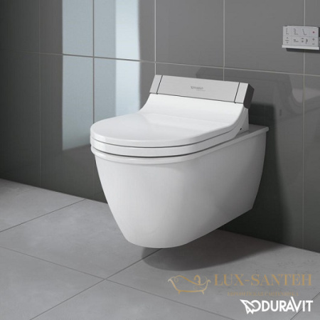 чаша подвесного унитаза duravit darling new 2544590000 для крышки-биде sensowash, белый