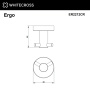 крючок двойной whitecross ergo er2212cr, хром