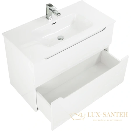 тумба belbagno etna etna-h60-900-2c-so-bl-p 89,6 см, bianco lucido