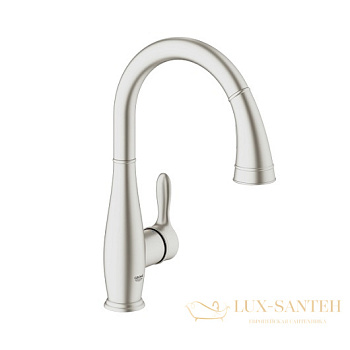 смеситель grohe parkfield 30215dc1 для мойки, сталь