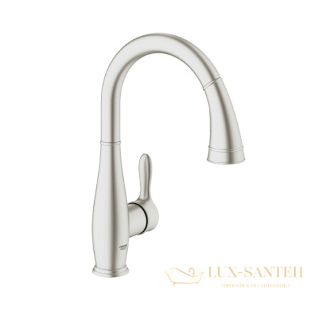 смеситель grohe parkfield 30215dc1 для мойки, сталь