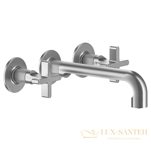 встраиваемый смеситель gessi inciso+ 58190.149 для раковины, finox brushed nickel