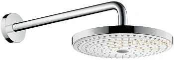 верхний душ hansgrohe raindance select s 240 2jet 26466400 с держателем 390 мм, ½’ белый/хром