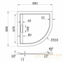 душевой поддон cezares tray as tray-as-r-80-30-w из искусственного камня 80x80, белый