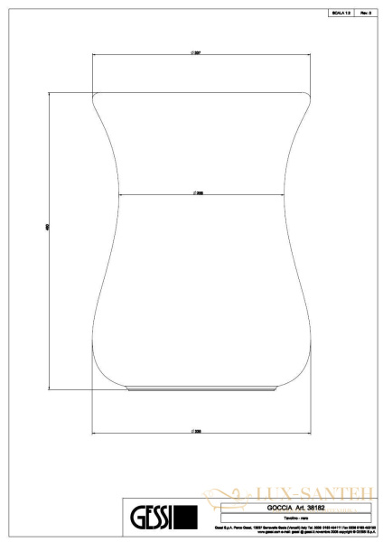 табурет gessi goccia 38182.519, черный